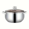 Large Capacity Stainless Steel Double Handle Soup Pot