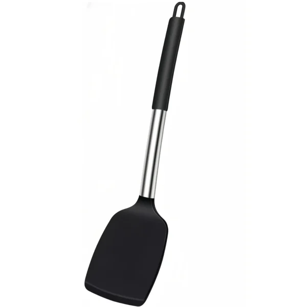 Heat-Resistant Black Silicone Spatulas