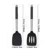 Heat-Resistant Black Silicone Spatulas