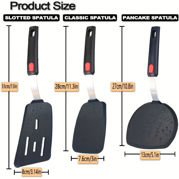 Silicone Spatula Set  3pcs