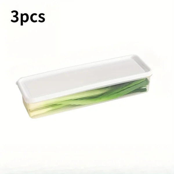 3pcs Stackable Plastic Storage Containers